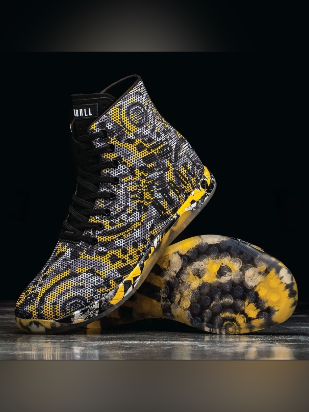 NOBULL Bulls-Eye Artists For Humanity High-Top Trainer Athletic Sneakers, 11
